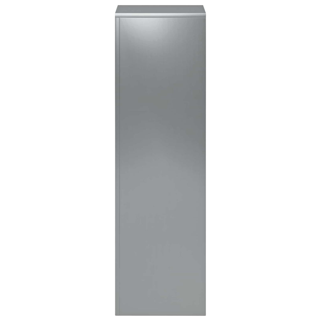 vidaXL Stojak na rośliny srebrny 30 x 30 x 100 cm Stal