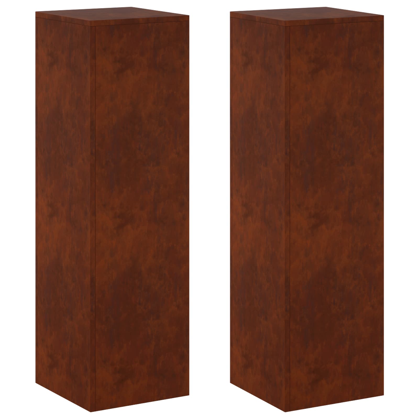 vidaXL Stojak na rośliny 2 pcs Rdzawy 30 x 30 x 100 cm