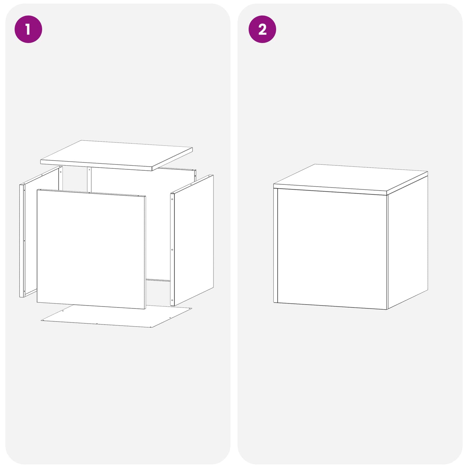 vidaXL Stojak na rośliny 2 pcs Czarny 40 x 40 x 40 cm Stal