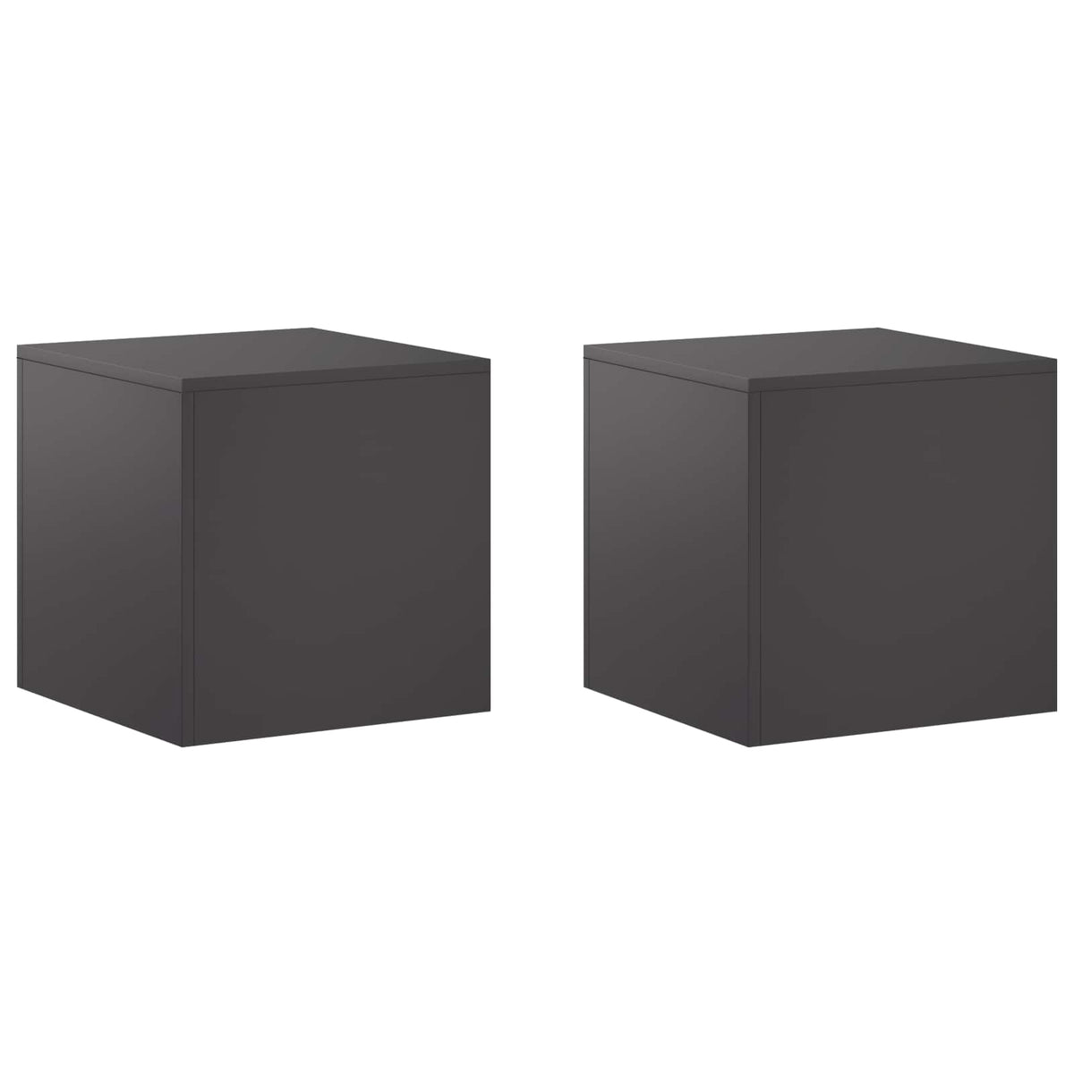 vidaXL Stojak na rośliny 2 pcs Czarny 40 x 40 x 40 cm Stal