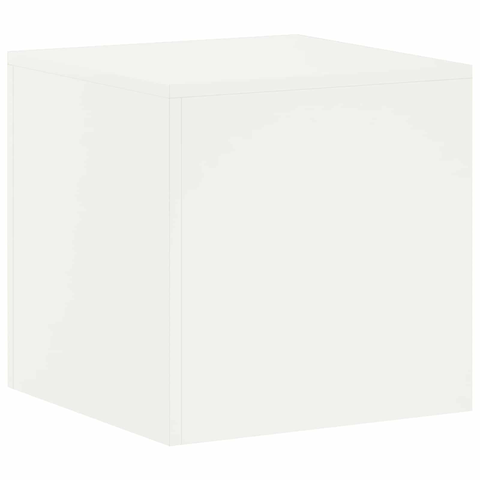 vidaXL Stojak na rośliny Biały 40 x 40 x 40 cm Stal