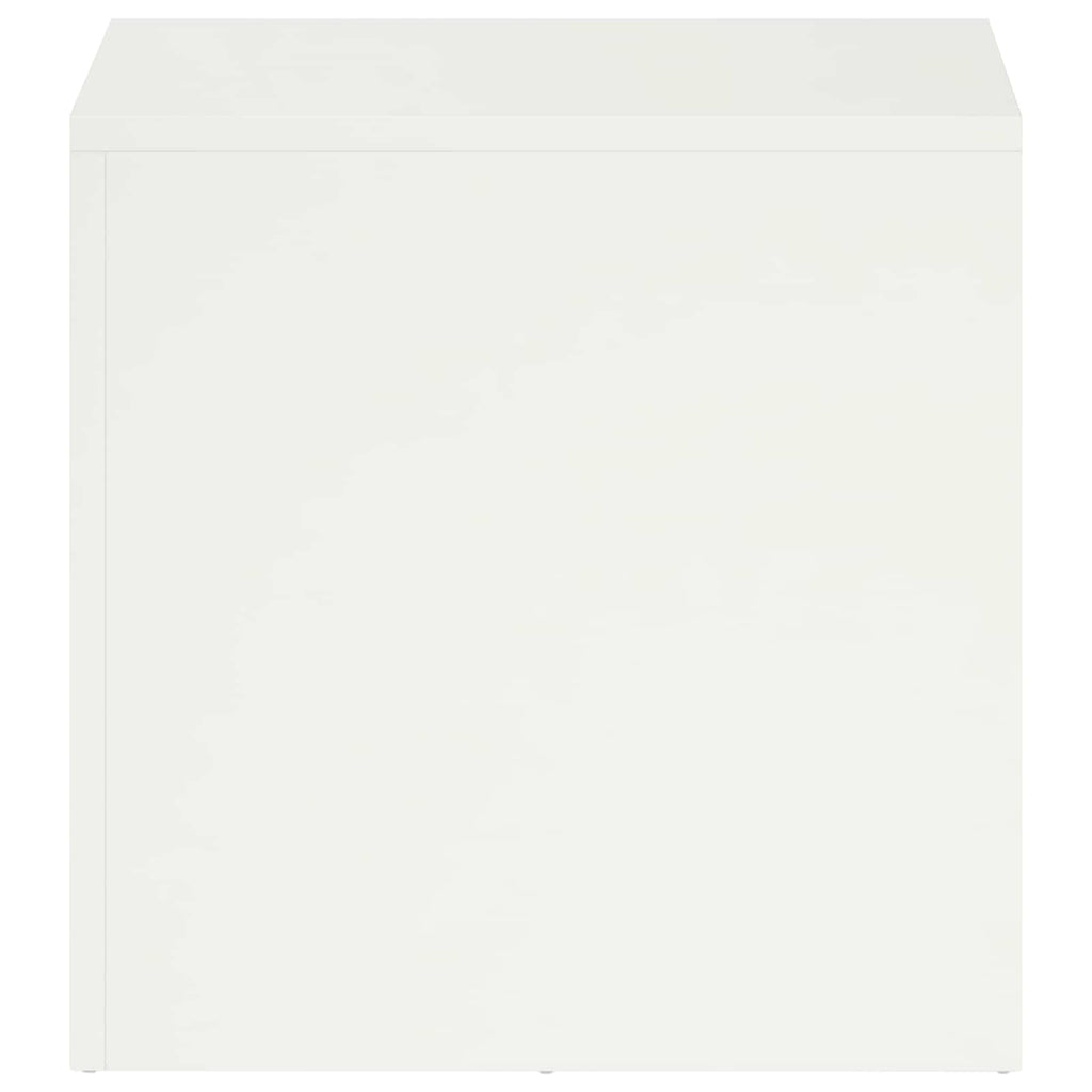 vidaXL Stojak na rośliny Biały 40 x 40 x 40 cm Stal