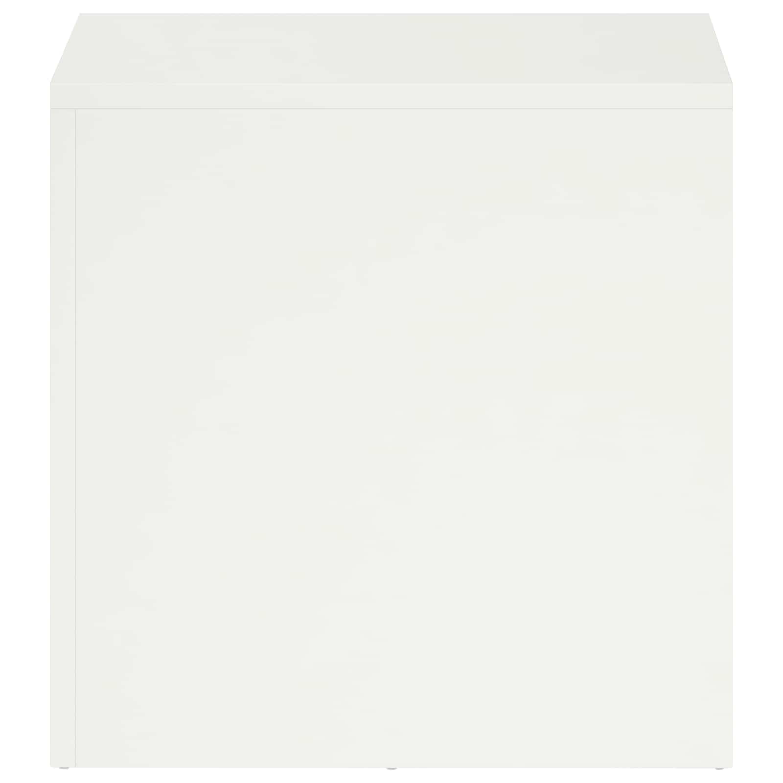 vidaXL Stojak na rośliny Biały 40 x 40 x 40 cm Stal