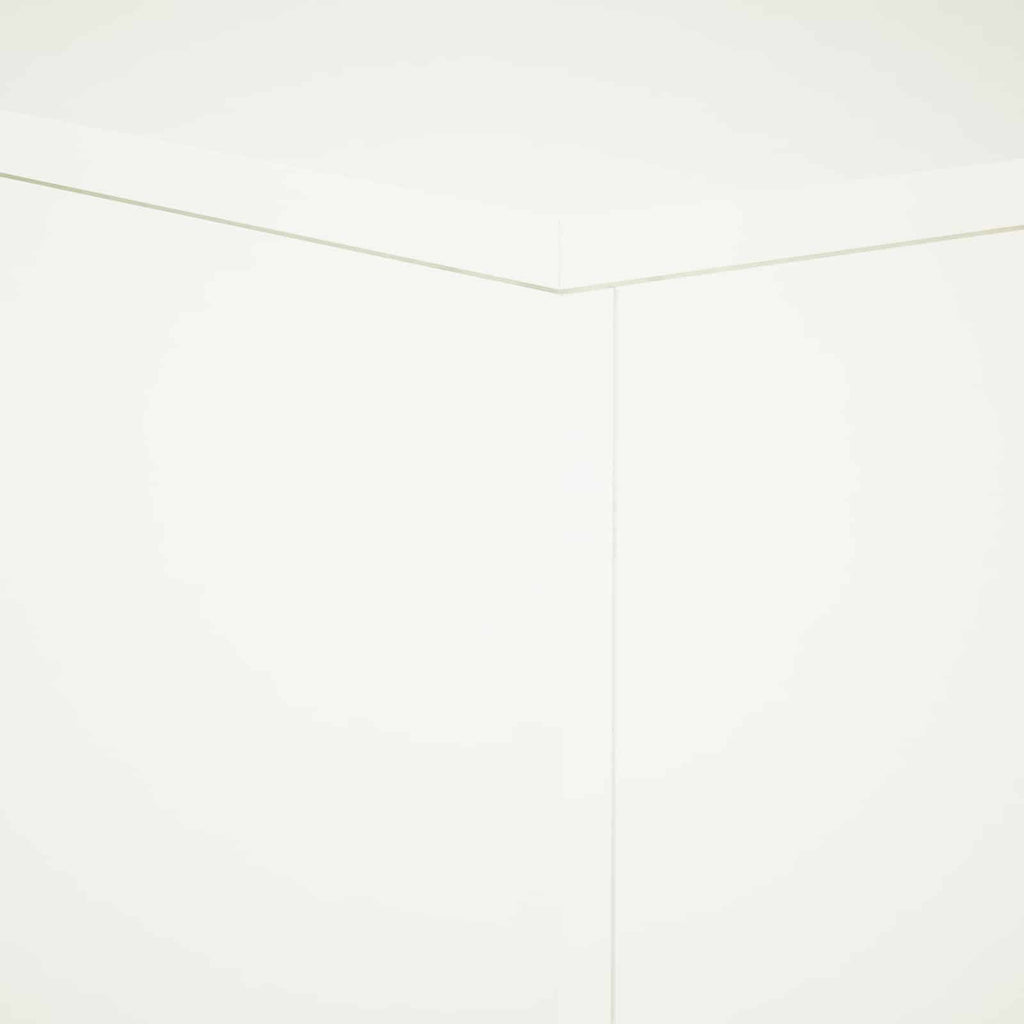 vidaXL Stojak na rośliny 2 pcs Biały 40 x 40 x 40 cm Stal