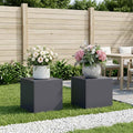 vidaXL Stojak na rośliny 2 pcs antracytowy 40 x 40 x 40 cm