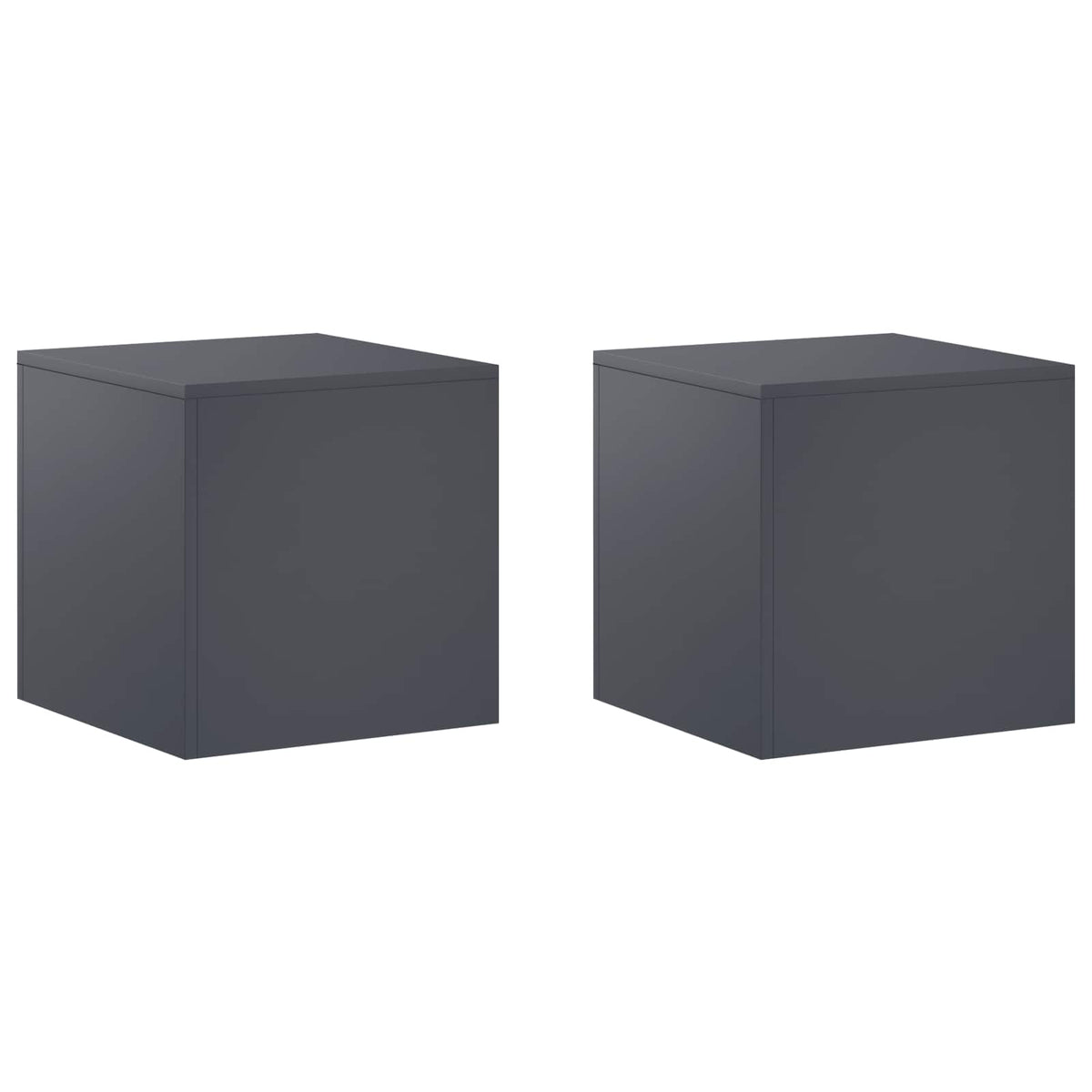 vidaXL Stojak na rośliny 2 pcs antracytowy 40 x 40 x 40 cm