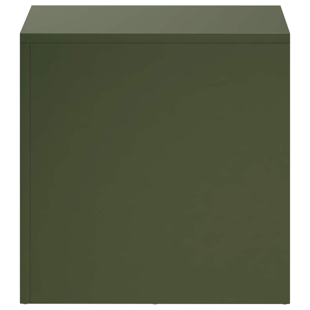 vidaXL Stojak na rośliny 2 pcs Oliwkowy zielony 40 x 40 x 40 cm Stal