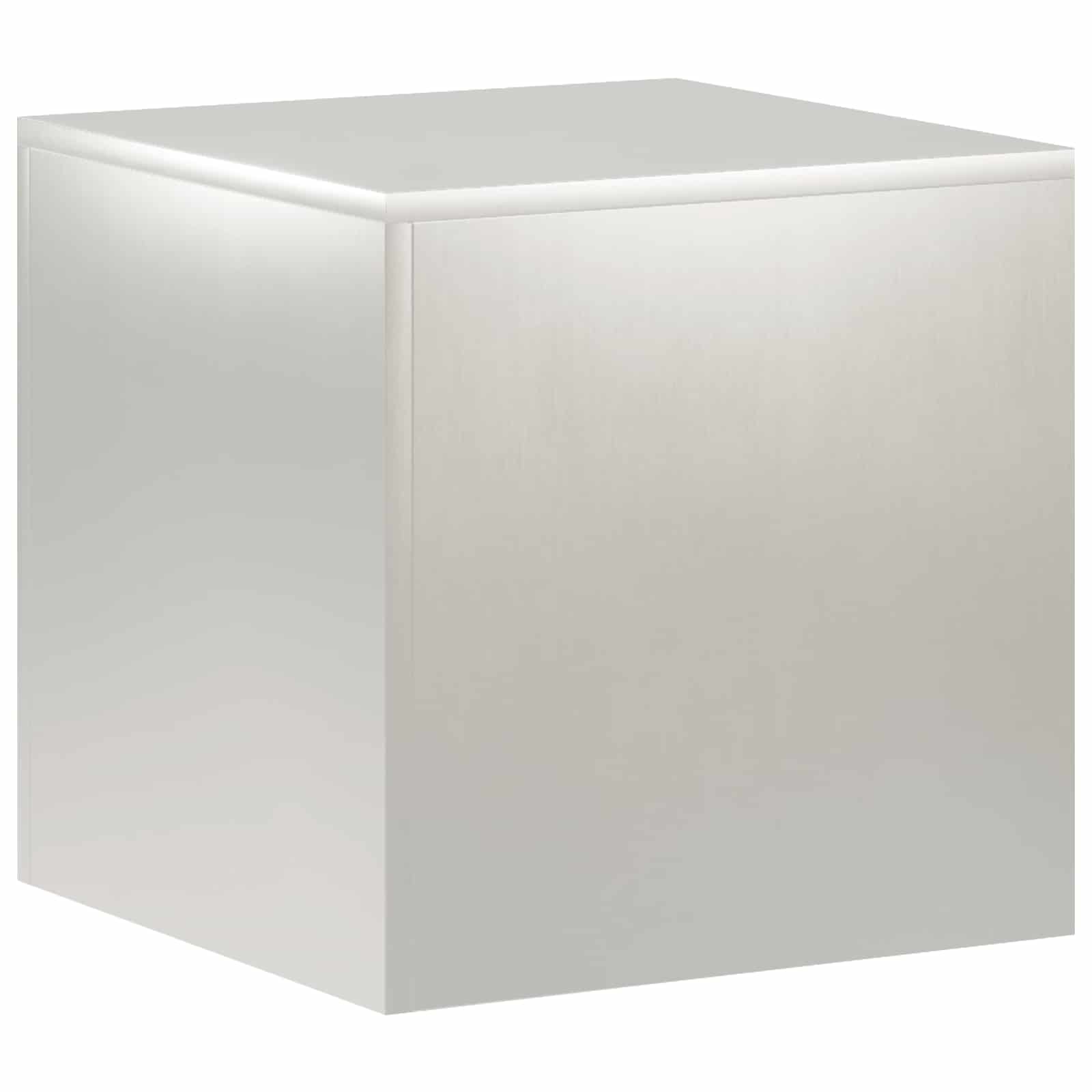 vidaXL Stojak na rośliny srebrny 40 x 40 x 40 cm Stal