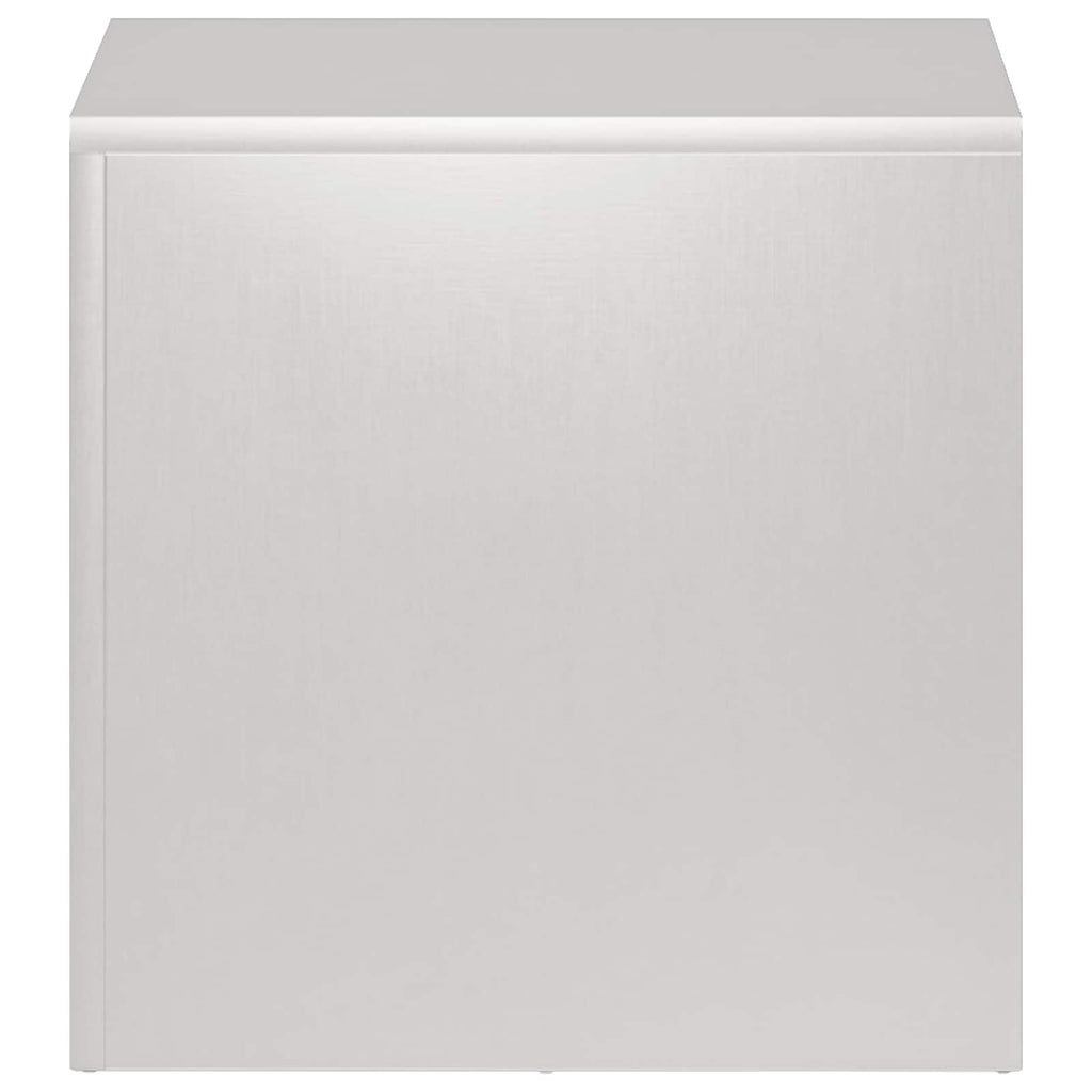 vidaXL Stojak na rośliny srebrny 40 x 40 x 40 cm Stal