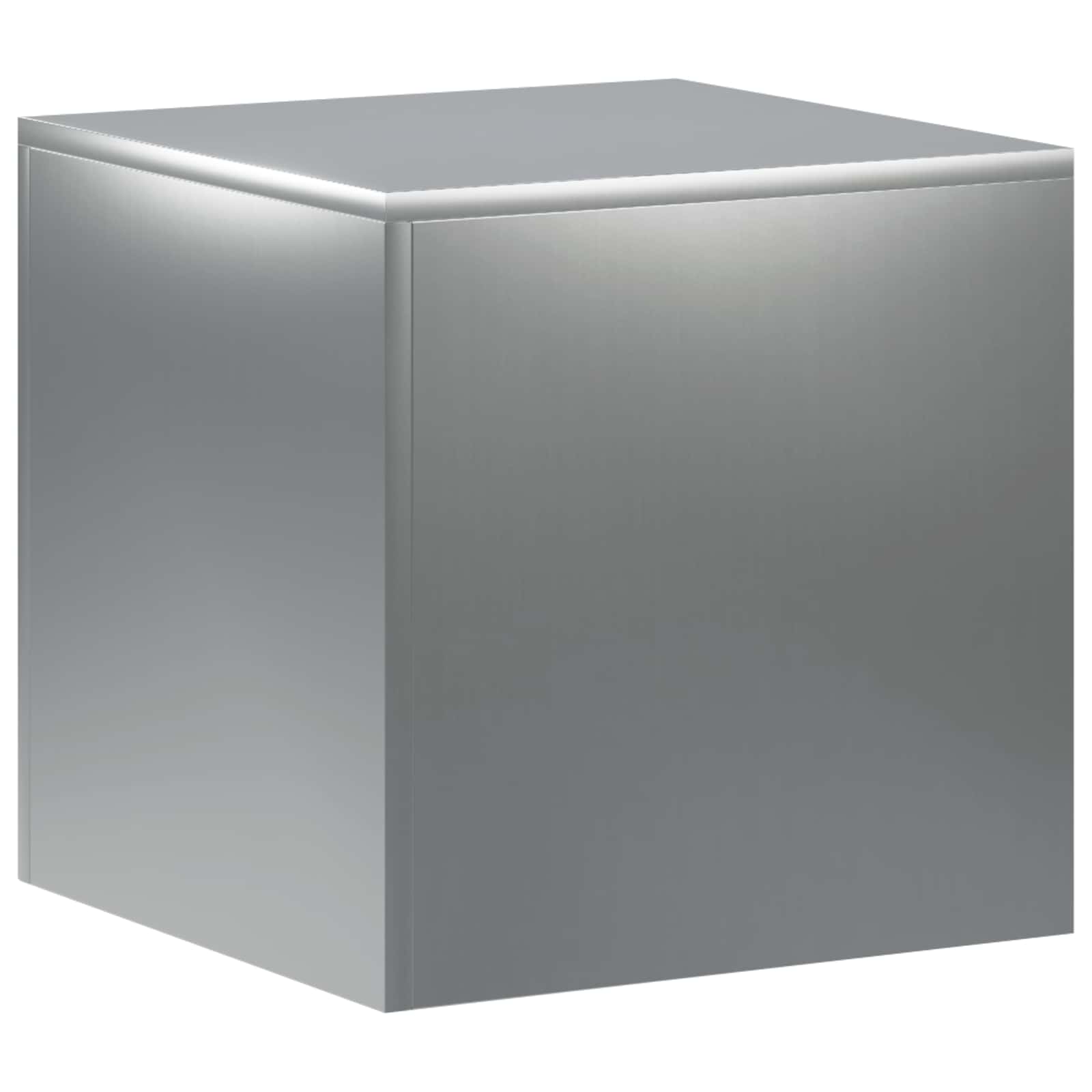 vidaXL Stojak na rośliny srebrny 40 x 40 x 40 cm Stal