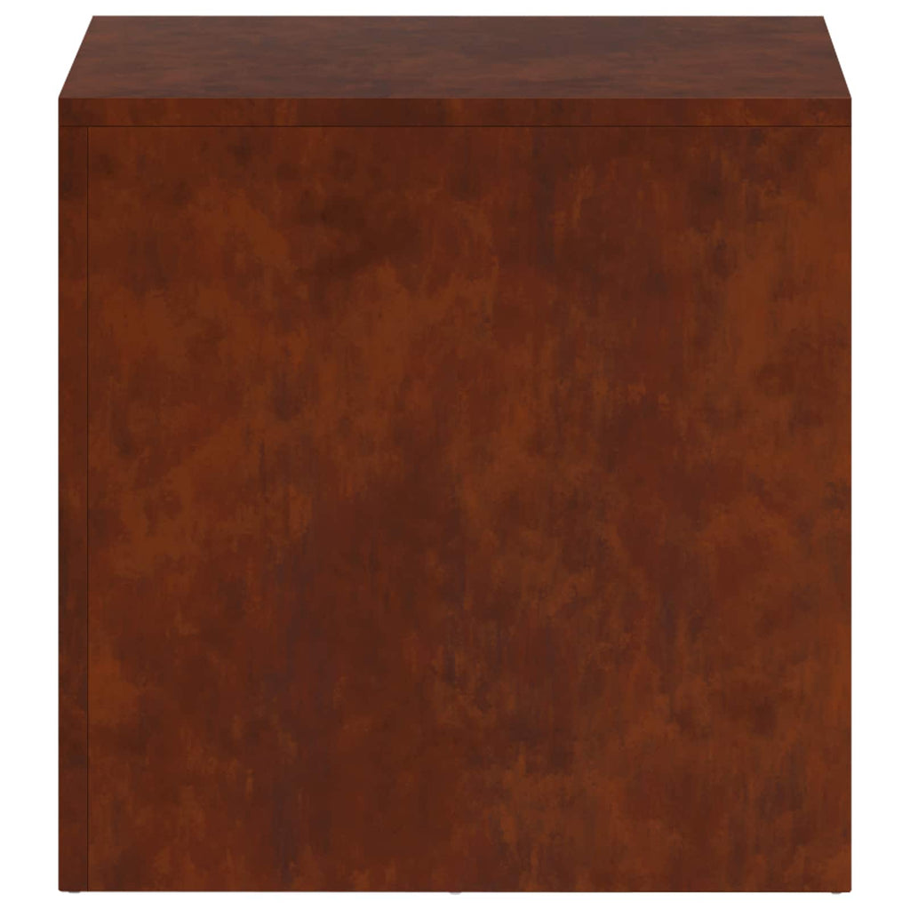 vidaXL Stojak na rośliny 2 pcs Rdzawy 40 x 40 x 40 cm Stal kortenowska