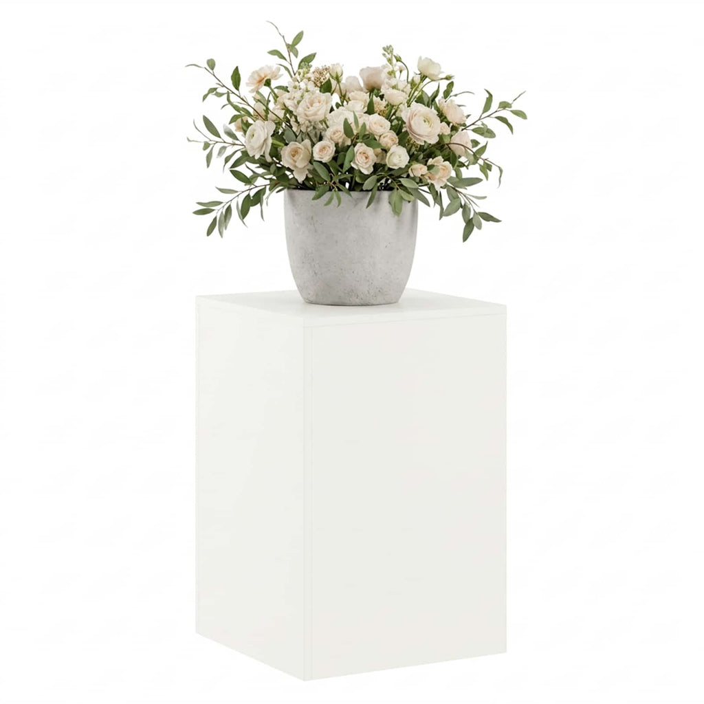 vidaXL Stojak na rośliny Biały 40 x 40 x 60 cm Stal