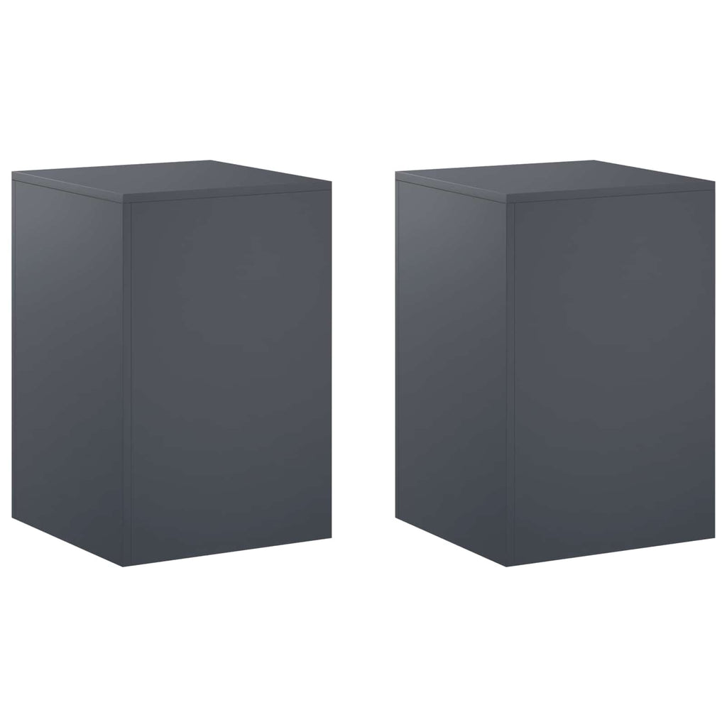 vidaXL Stojak na rośliny 2 pcs antracytowy 40 x 40 x 60 cm