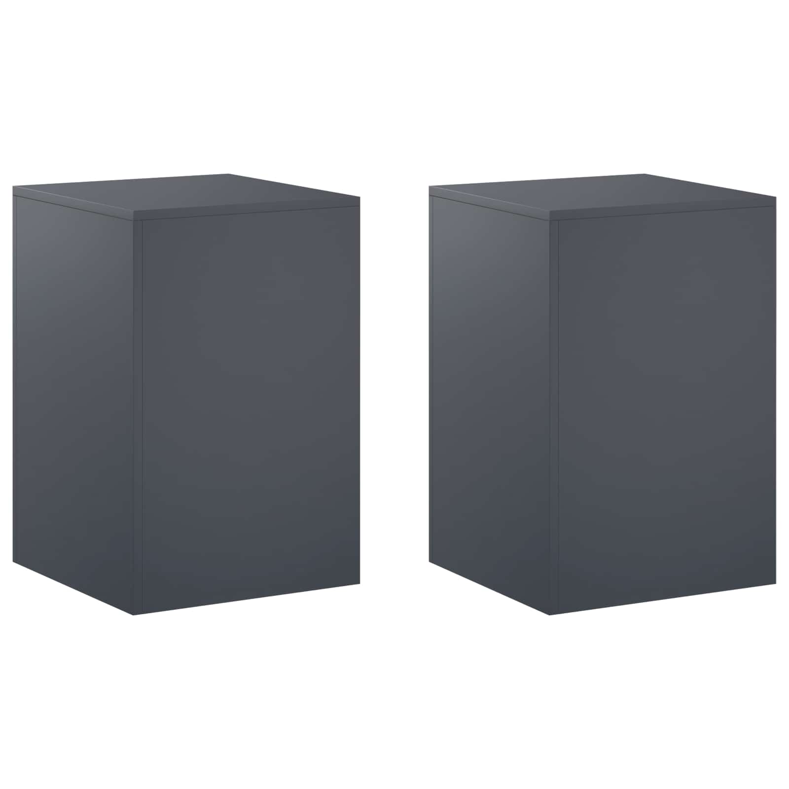 vidaXL Stojak na rośliny 2 pcs antracytowy 40 x 40 x 60 cm