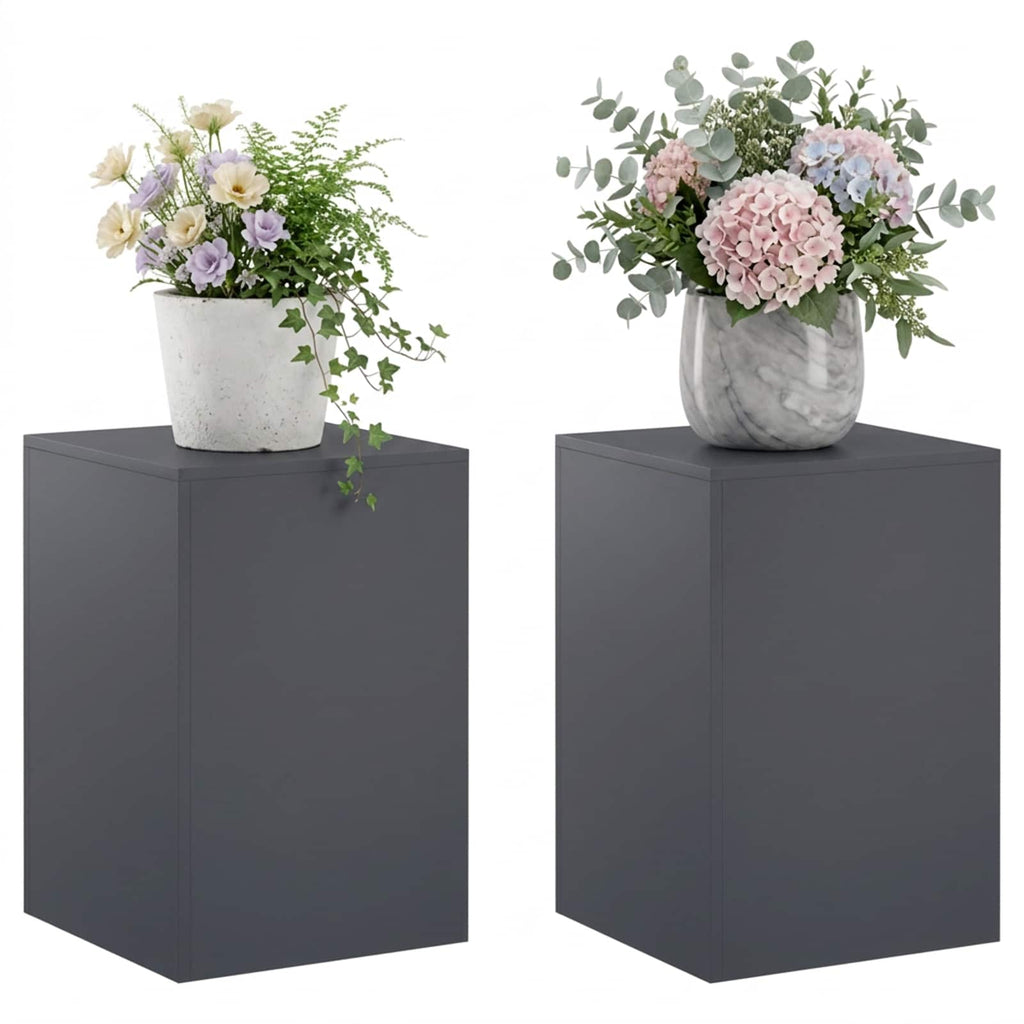 vidaXL Stojak na rośliny 2 pcs antracytowy 40 x 40 x 60 cm