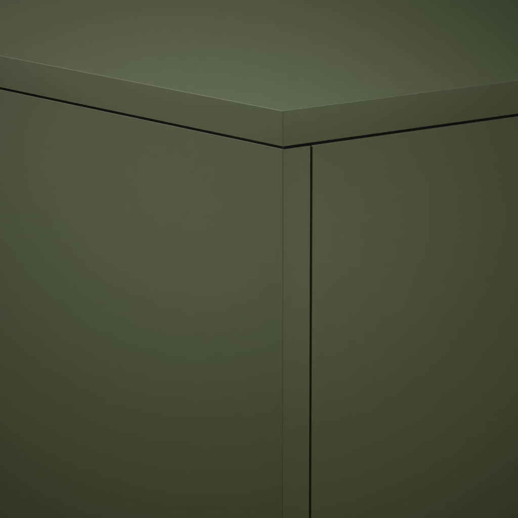 vidaXL Stojak na rośliny 2 pcs Oliwkowy zielony 40 x 40 x 60 cm Stal