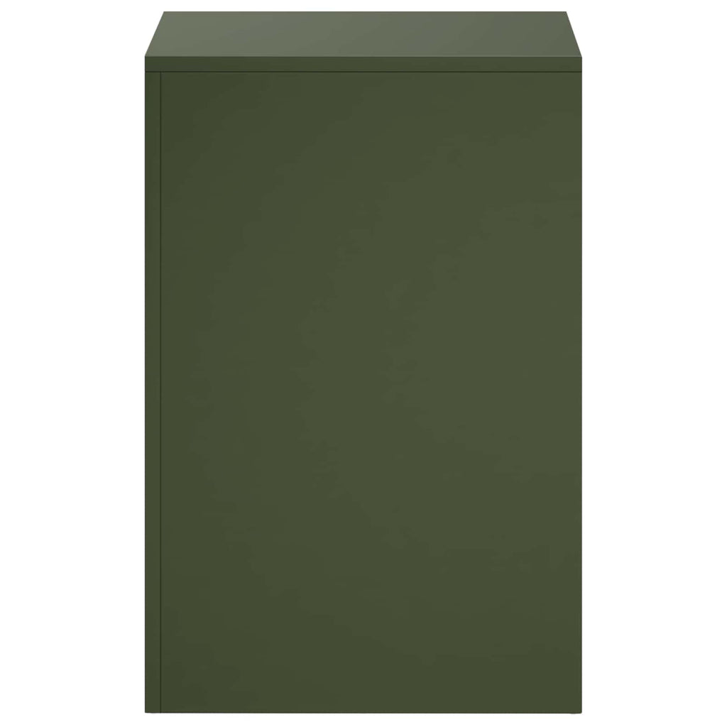 vidaXL Stojak na rośliny 2 pcs Oliwkowy zielony 40 x 40 x 60 cm Stal