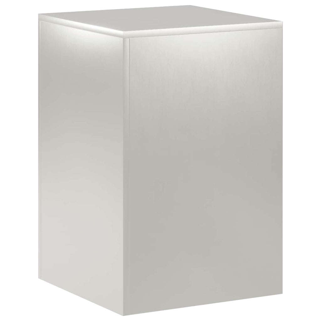 vidaXL Stojak na rośliny srebrny 40 x 40 x 60 cm Stal