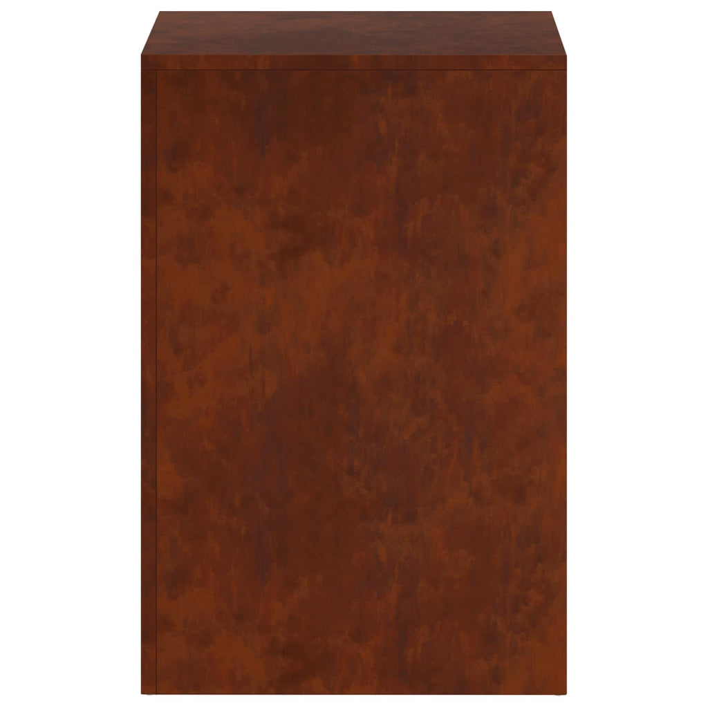 vidaXL Stojak na rośliny 2 pcs Rdzawy 40 x 40 x 60 cm Stal kortenowska