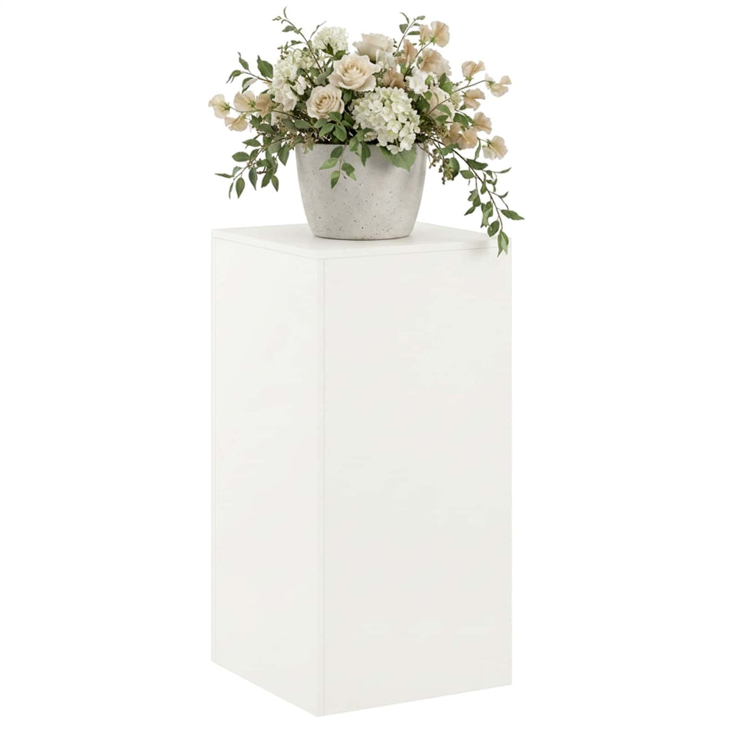 vidaXL Stojak na rośliny Biały 40 x 40 x 80 cm Stal