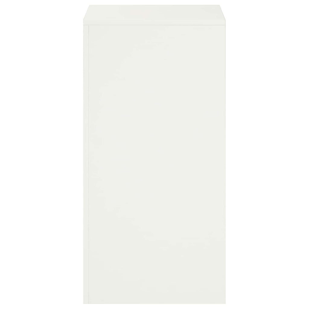 vidaXL Stojak na rośliny 2 pcs Biały 40 x 40 x 80 cm Stal