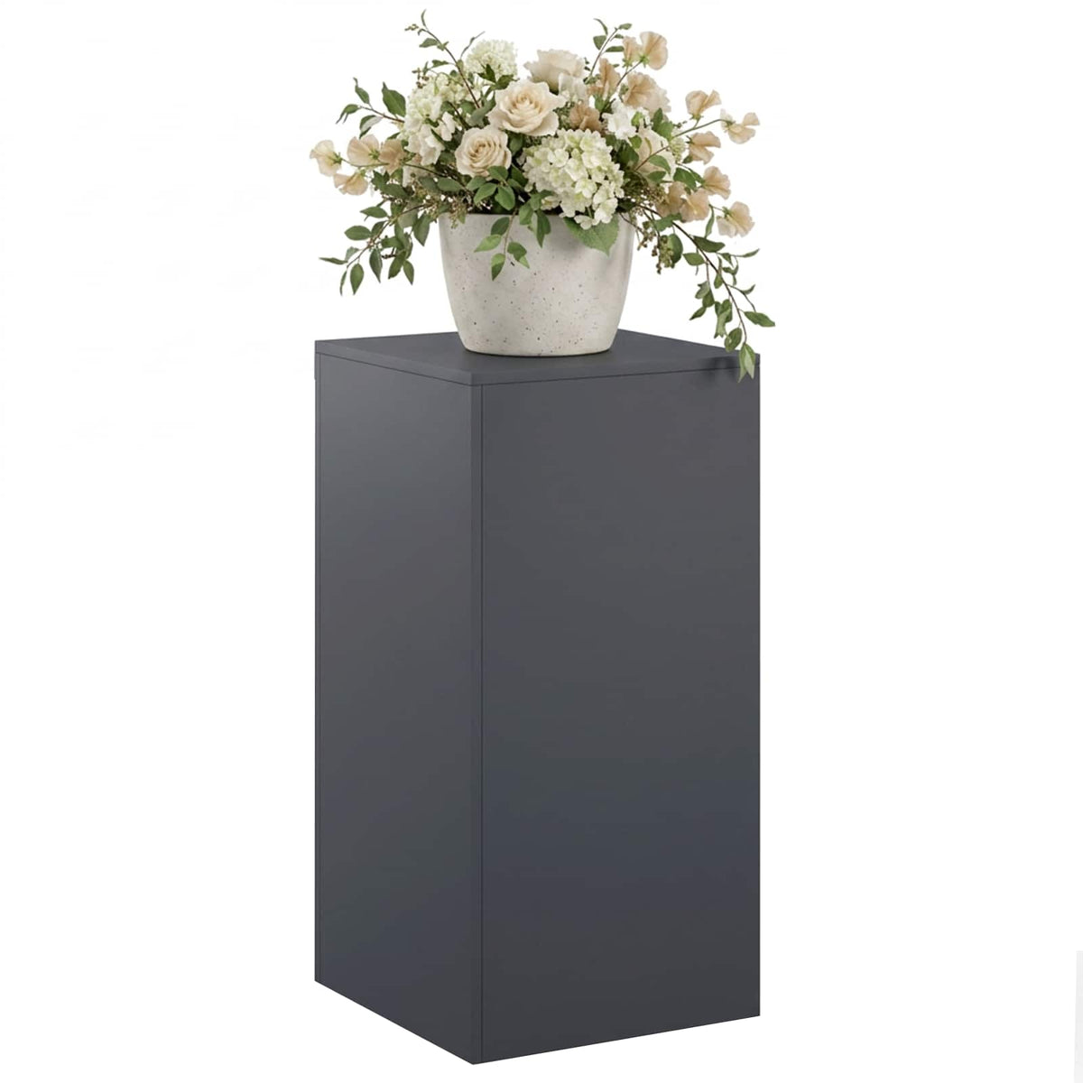 vidaXL Stojak na rośliny antracytowy 40 x 40 x 80 cm Stal nierdzewna
