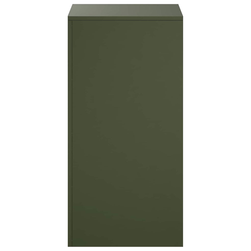 vidaXL Stojak na rośliny 2 pcs Oliwkowy zielony 40 x 40 x 80 cm Stal