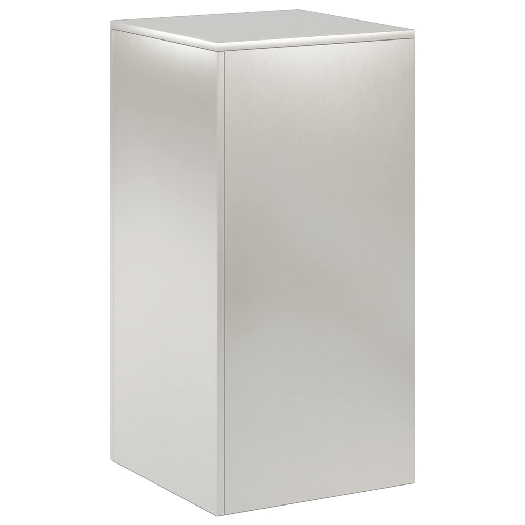 vidaXL Stojak na rośliny srebrny 40 x 40 x 80 cm Stal