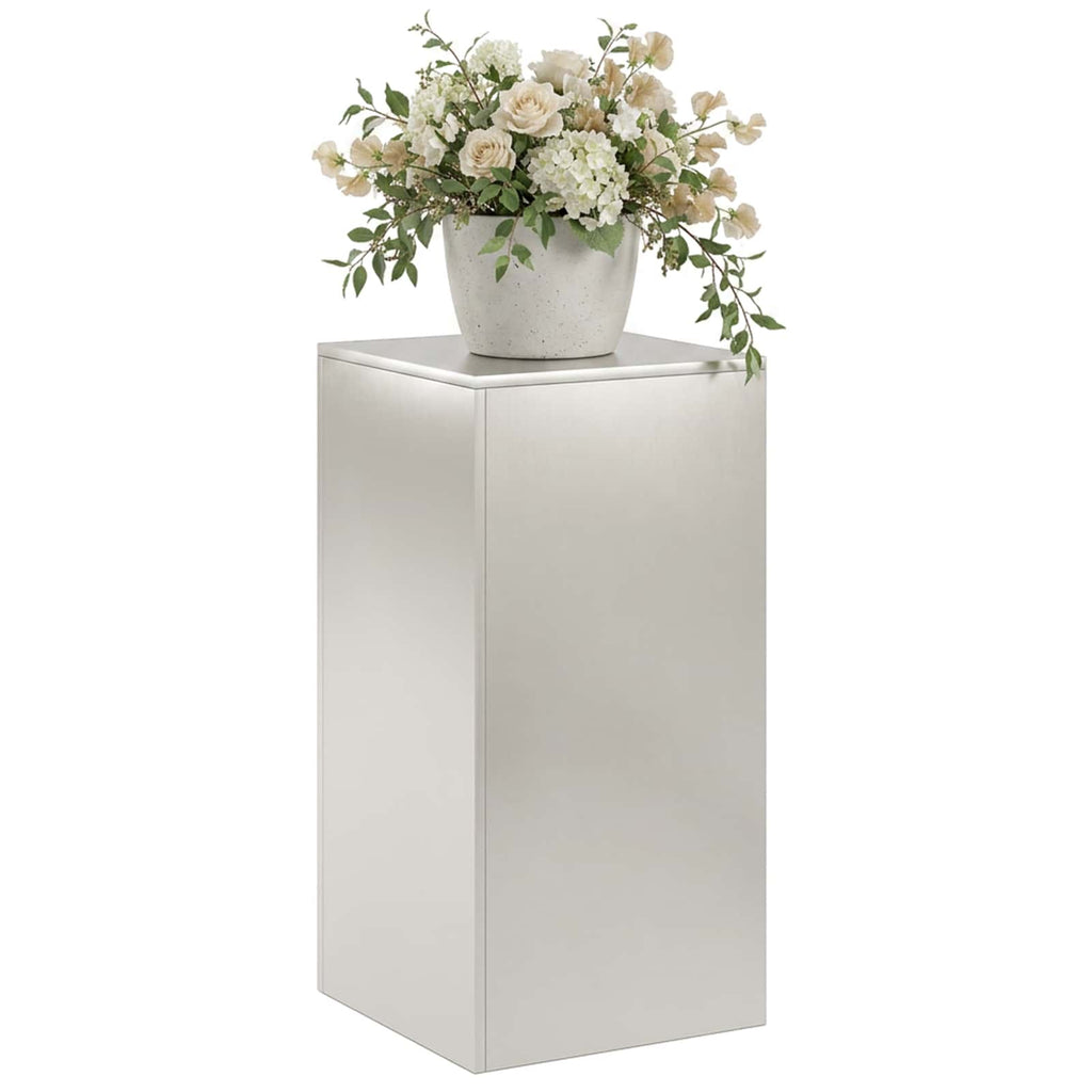 vidaXL Stojak na rośliny srebrny 40 x 40 x 80 cm Stal