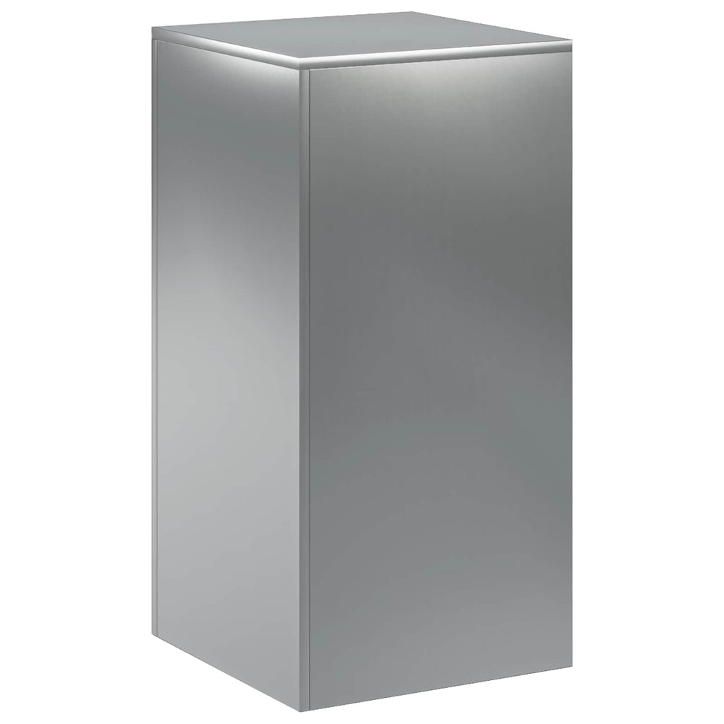vidaXL Stojak na rośliny srebrny 40 x 40 x 80 cm Stal