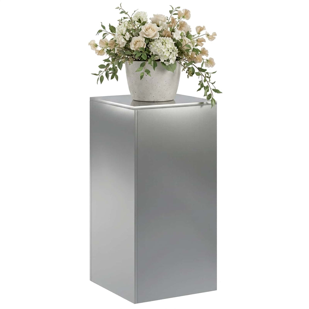 vidaXL Stojak na rośliny srebrny 40 x 40 x 80 cm Stal