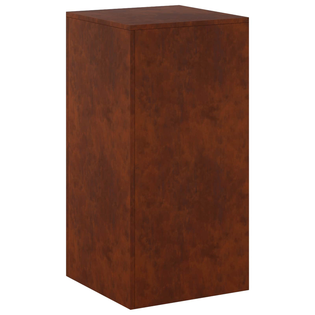 vidaXL Stojak na rośliny Rdzawy 40 x 40 x 80 cm Stal kortenowska