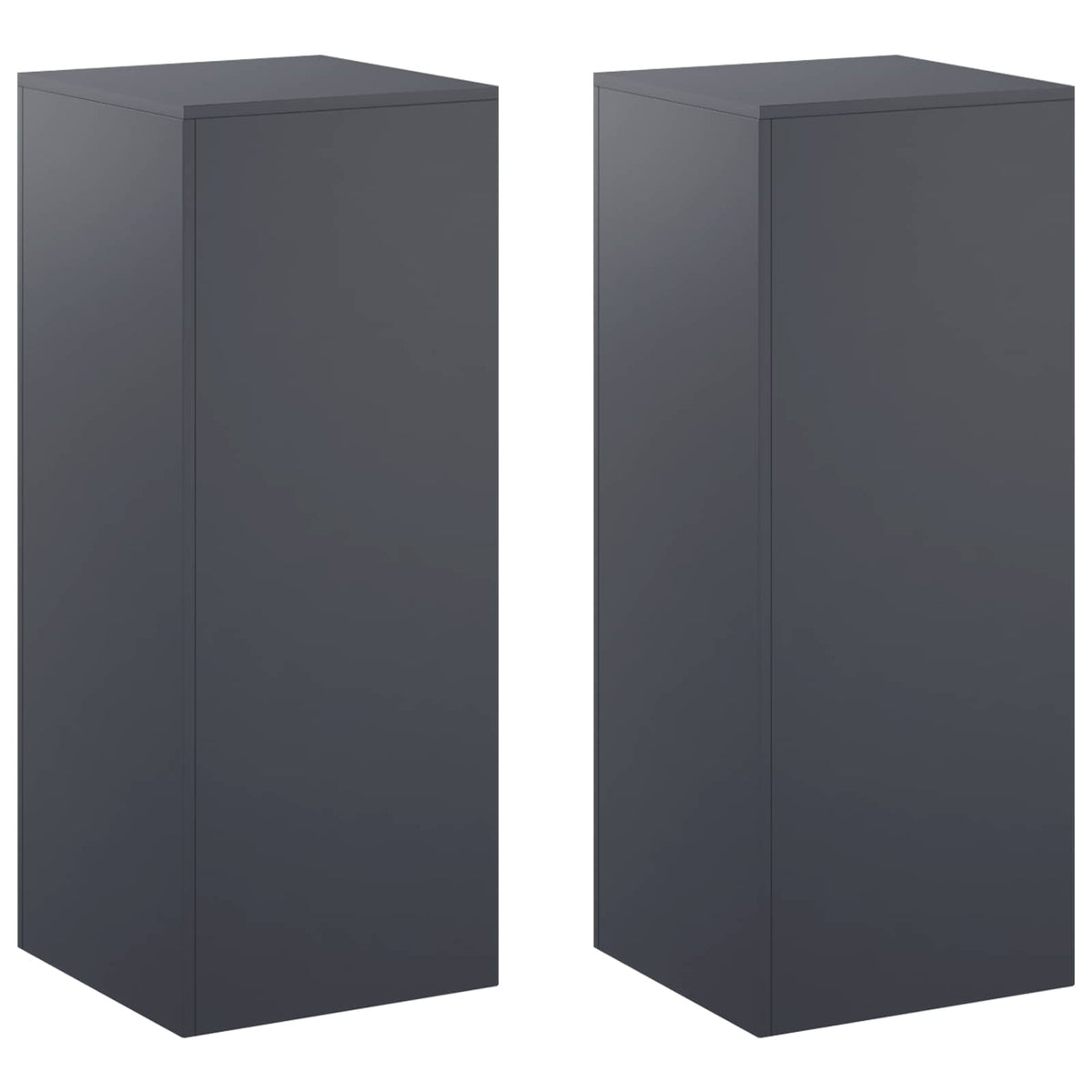 vidaXL Stojak na rośliny 2 pcs antracytowy 40 x 40 x 100 cm