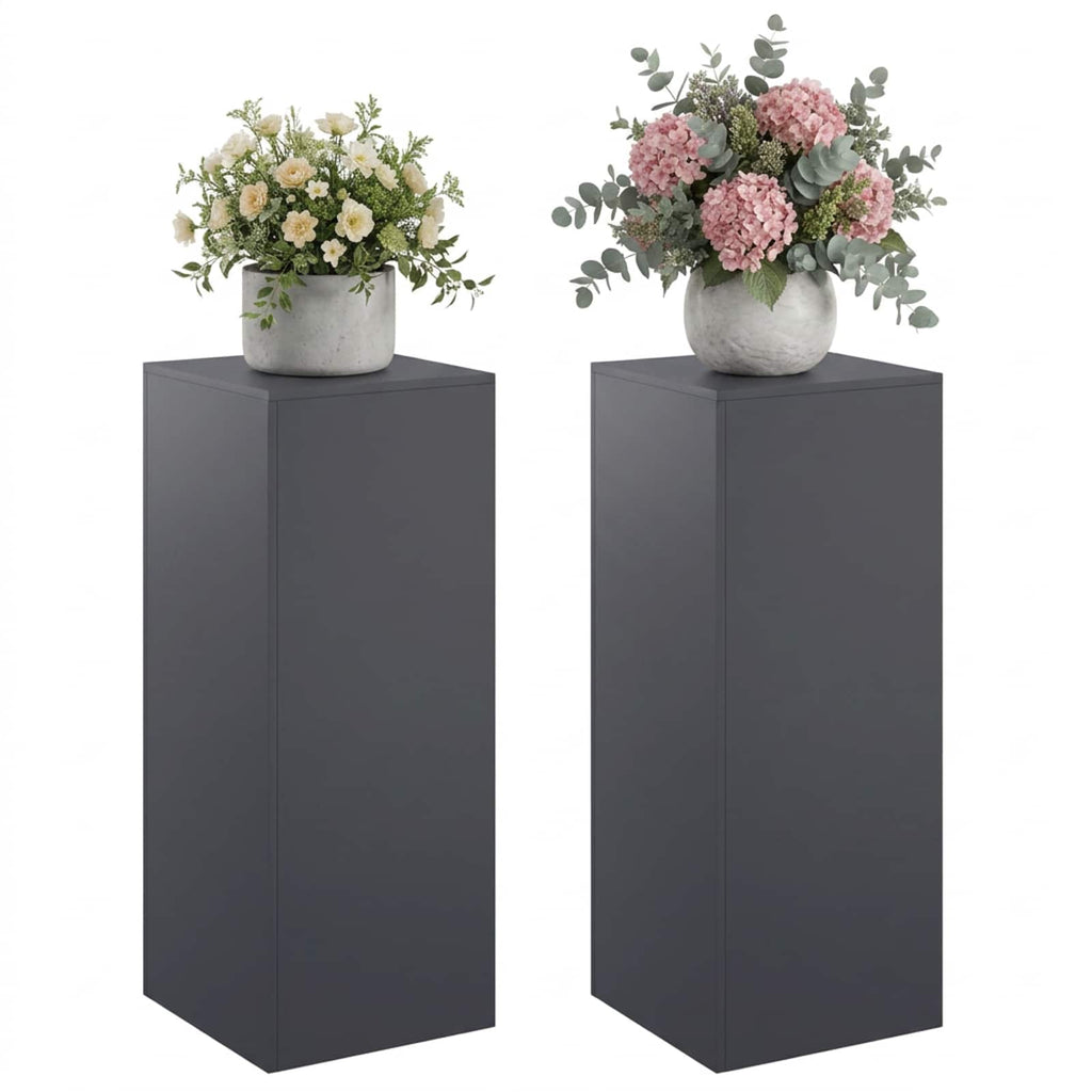 vidaXL Stojak na rośliny 2 pcs antracytowy 40 x 40 x 100 cm
