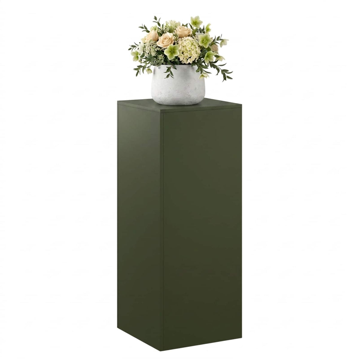 vidaXL Stojak na rośliny Oliwkowy zielony 40 x 40 x 100 cm