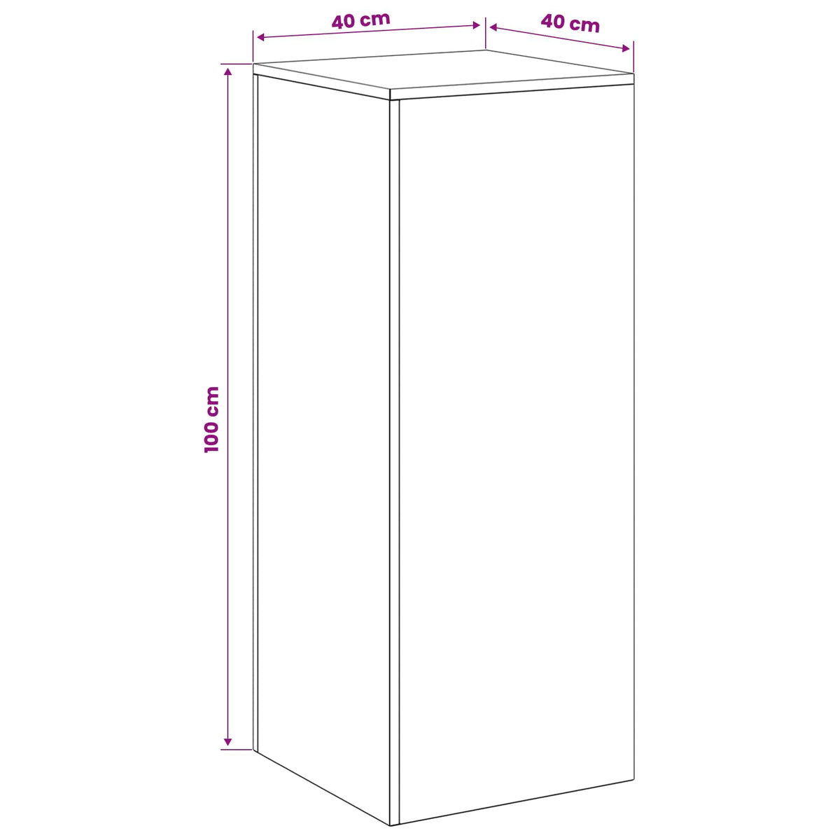vidaXL Stojak na rośliny Oliwkowy zielony 40 x 40 x 100 cm