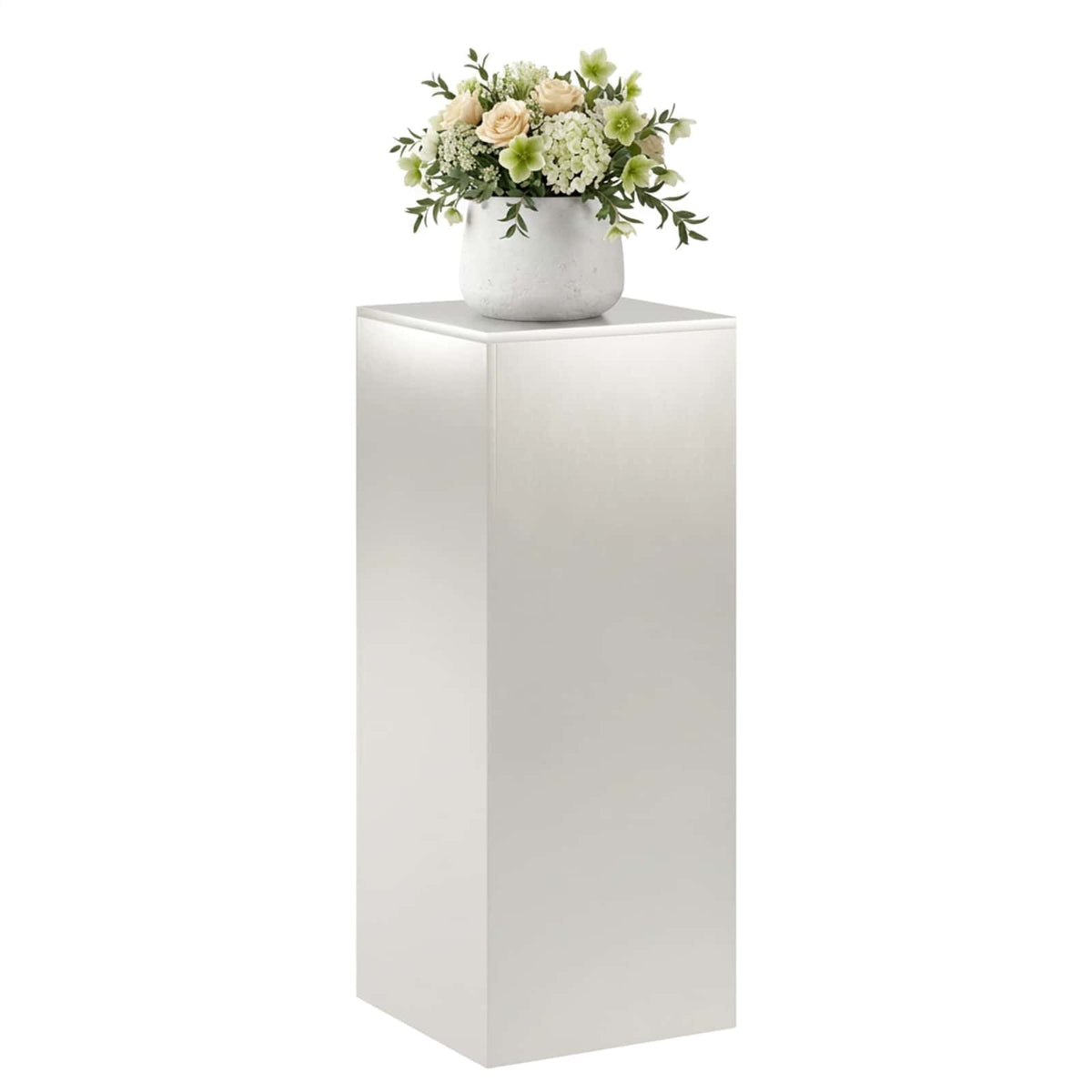 vidaXL Stojak na rośliny srebrny 40 x 40 x 100 cm Stal