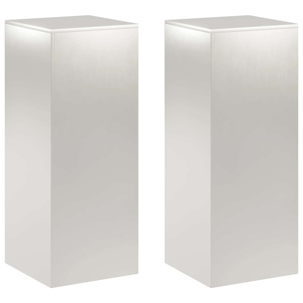 vidaXL Stojak na rośliny 2 pcs srebrny 40 x 40 x 100 cm Stal
