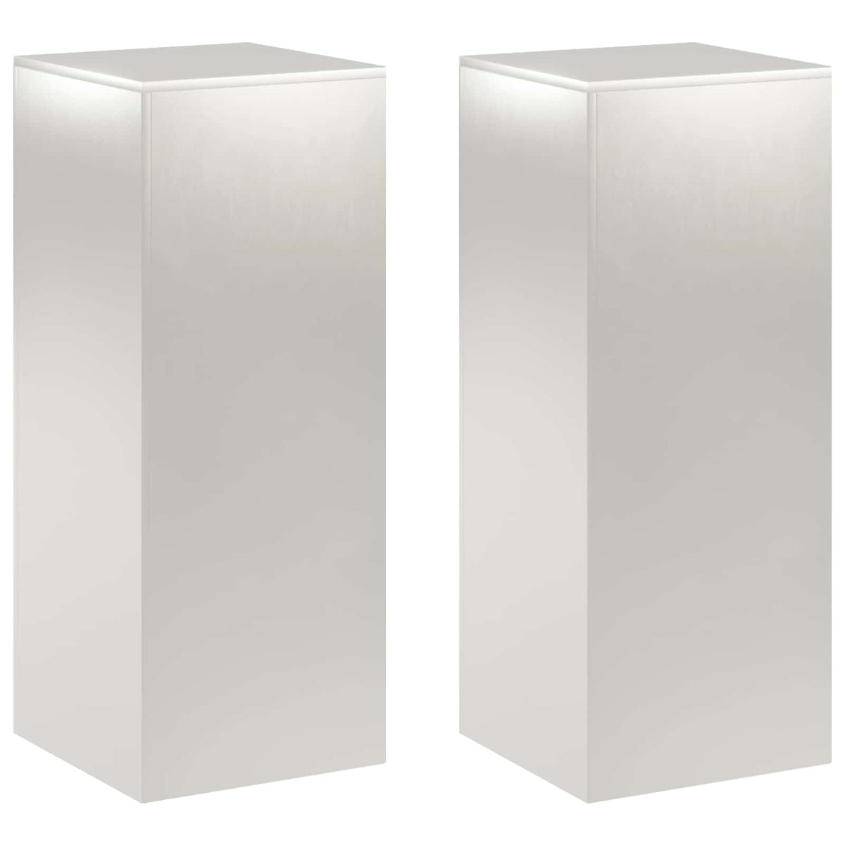 vidaXL Stojak na rośliny 2 pcs srebrny 40 x 40 x 100 cm Stal
