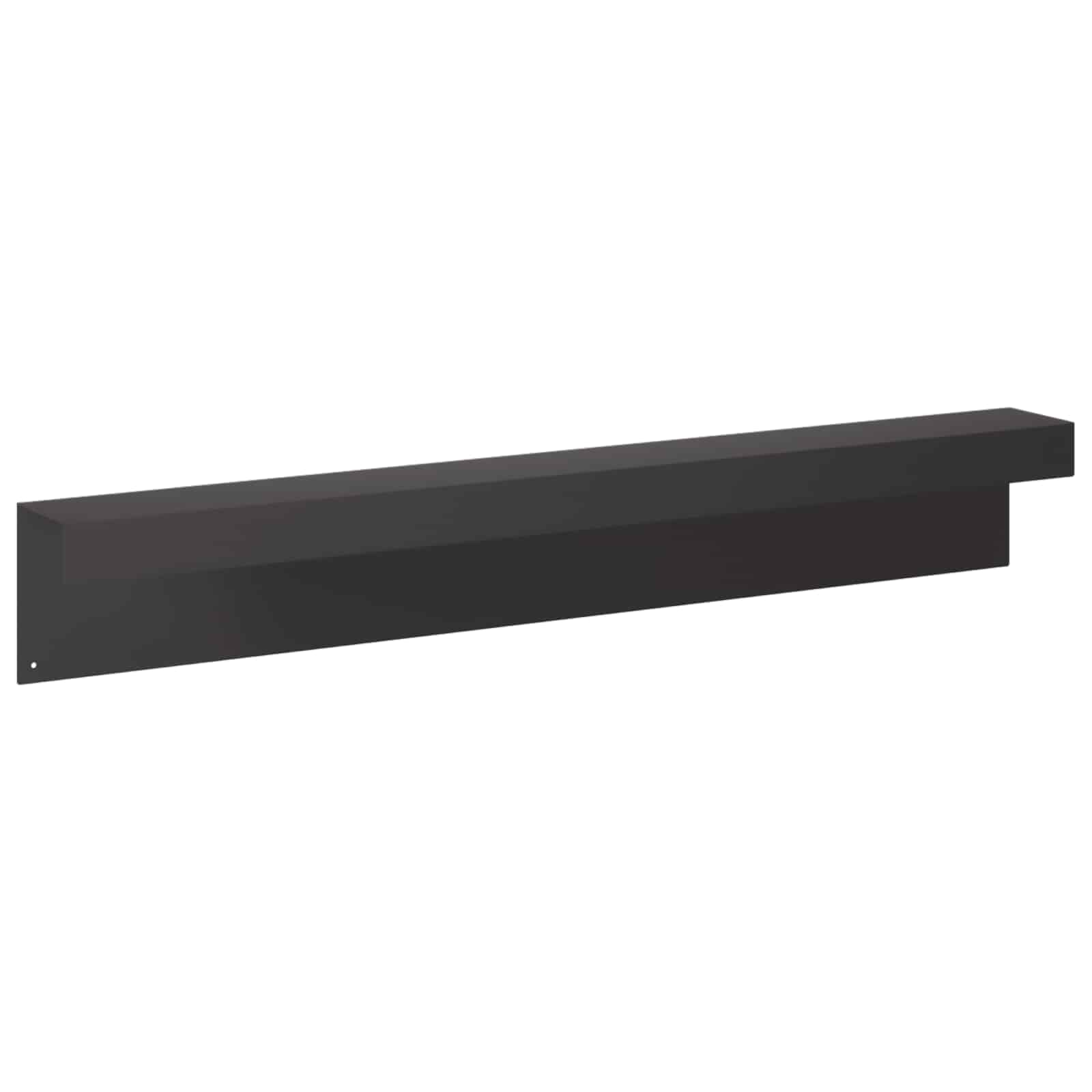 vidaXL Profil nakładkowy ogrodowy 2 szt. 100 x 10 x 15 cm Stal Czarny