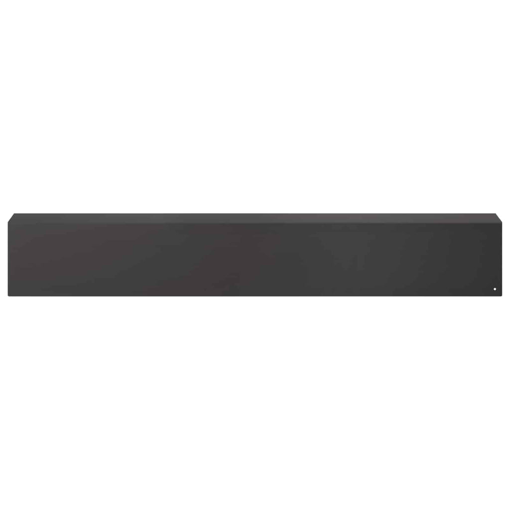 vidaXL Profil nakładkowy ogrodowy 2 szt. 100 x 10 x 15 cm Stal Czarny