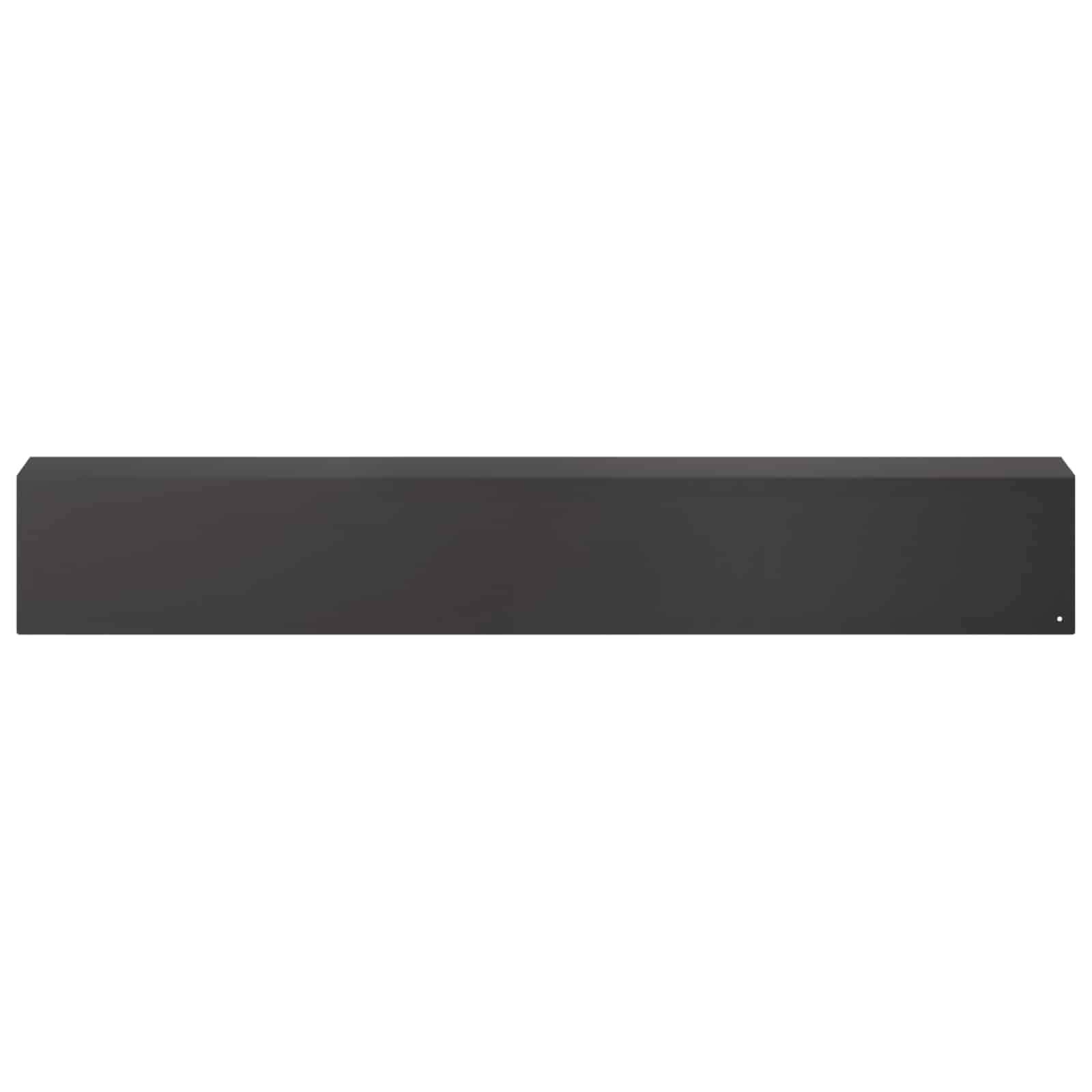 vidaXL Profil nakładkowy ogrodowy 2 szt. 100 x 10 x 15 cm Stal Czarny