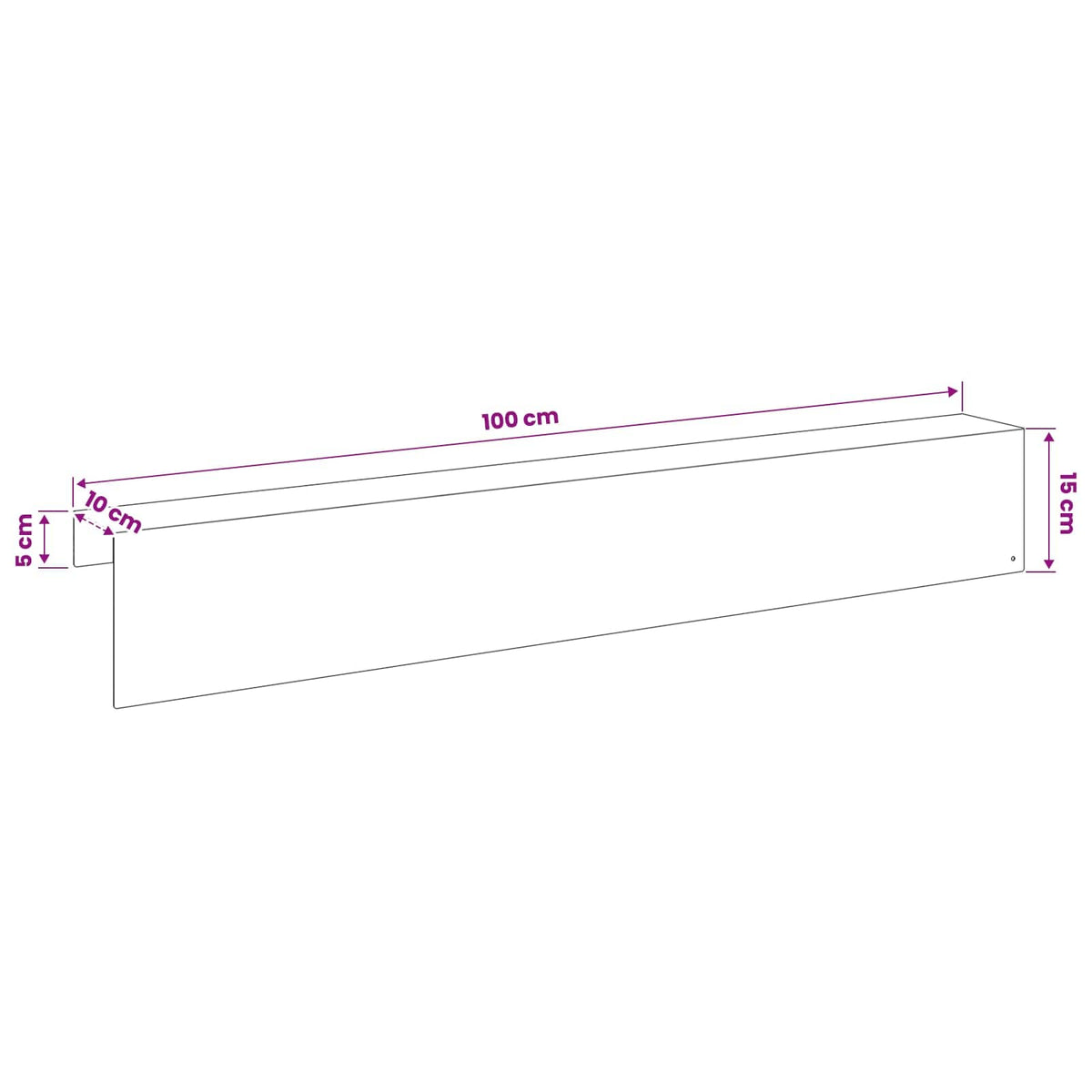 vidaXL Profil nakładkowy ogrodowy 2 szt. 100 x 10 x 15 cm Stal Czarny
