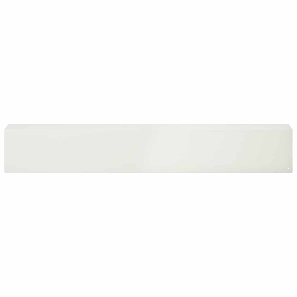 vidaXL Profil nakładkowy ogrodowy 2 szt. 100 x 10 x 15 cm Stal Biały