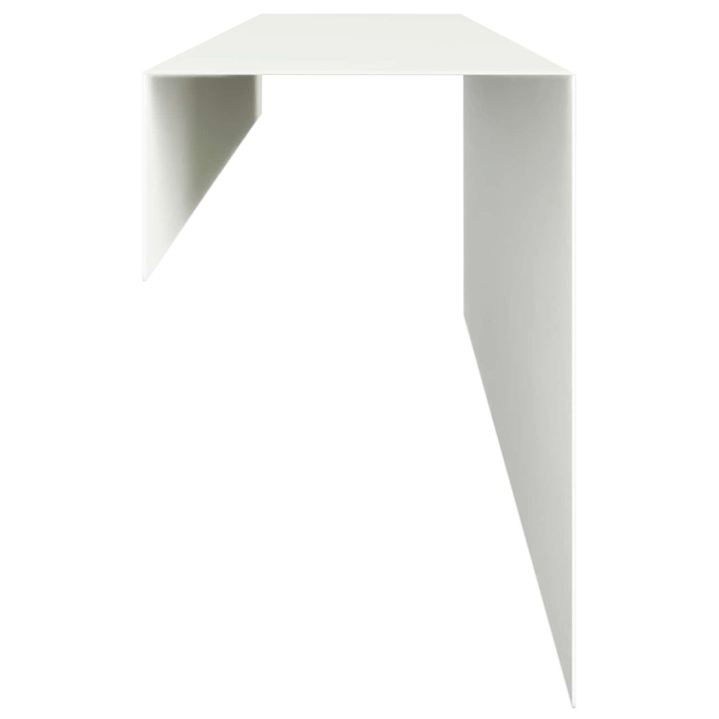 vidaXL Profil nakładkowy ogrodowy 10 szt. 100 x 10 x 15 cm Stal Biały