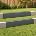 vidaXL Profil nakładkowy ogrodowy 2 szt. 100 x 10 x 15 cm Stal