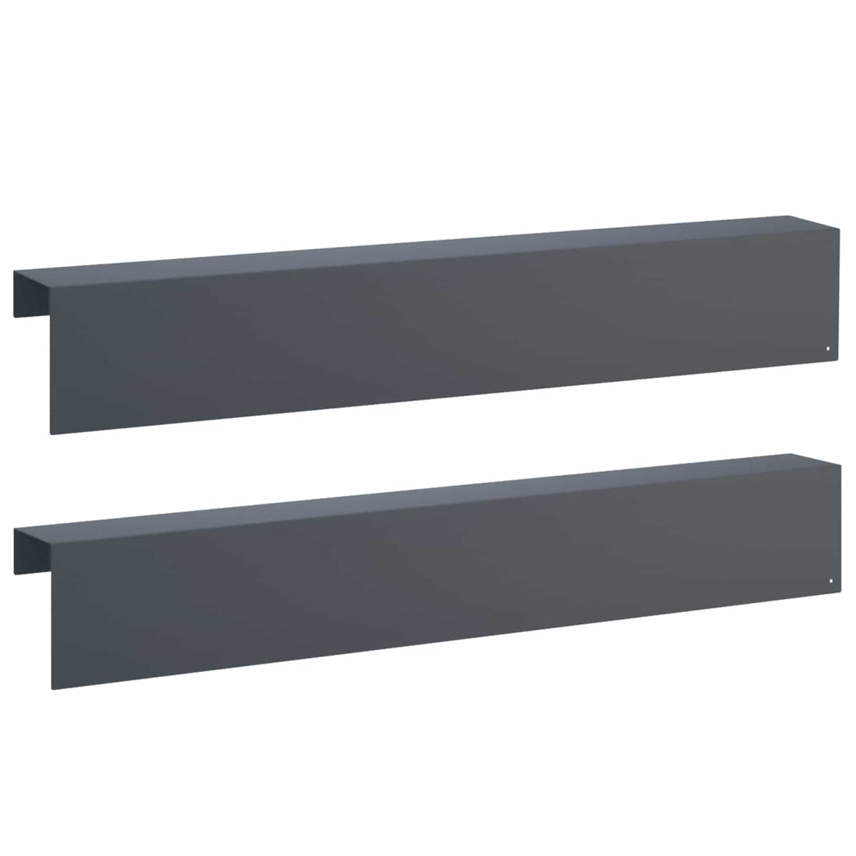 vidaXL Profil nakładkowy ogrodowy 2 szt. 100 x 10 x 15 cm Stal