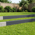 vidaXL Profil nakładkowy ogrodowy 10 szt. 100 x 10 x 15 cm Stal