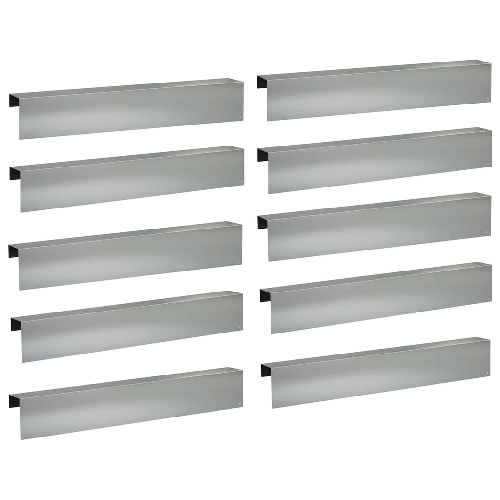 vidaXL Profil nakładkowy ogrodowy 10 szt. 100 x 10 x 15 cm