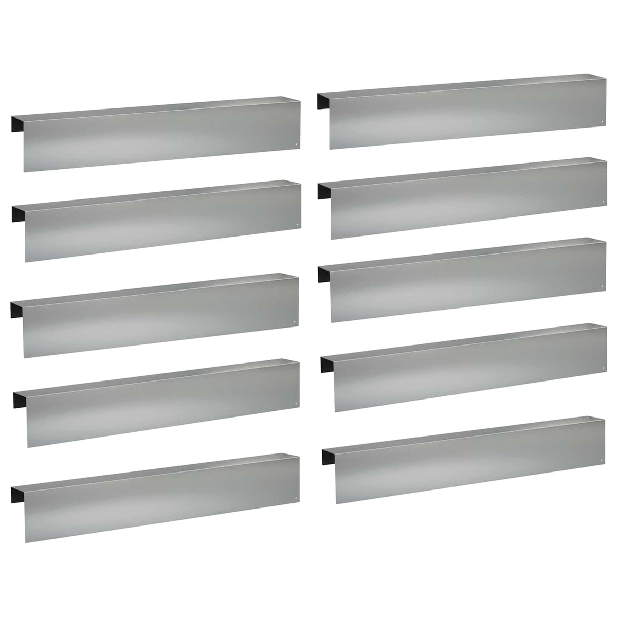 vidaXL Profil nakładkowy ogrodowy 10 szt. 100 x 10 x 15 cm